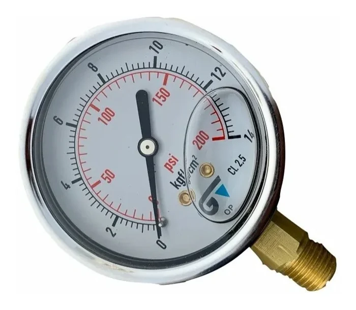 Ver Manómetro Genebre con glicerina de 0–150 PSI